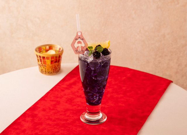 「名探偵コナンカフェ」ドリンクメニュー　松田陣平の林檎エード