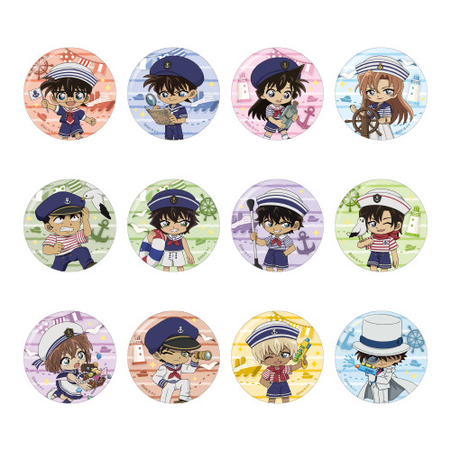 「名探偵コナンカフェ」缶バッジ マリンver.（ランダム12種）