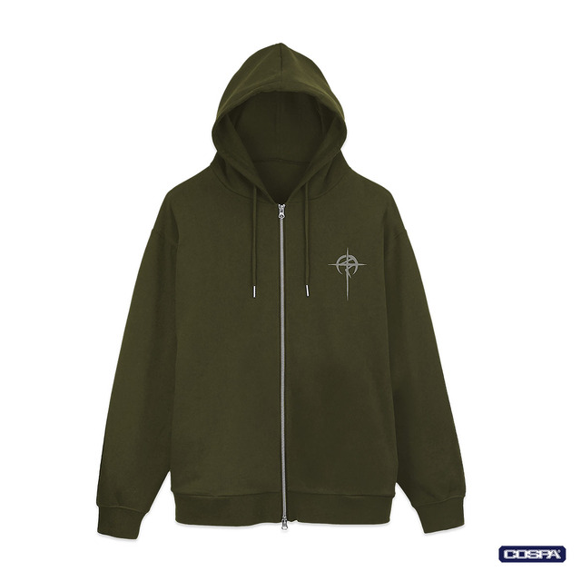 マフティージップパーカーVer2_モス