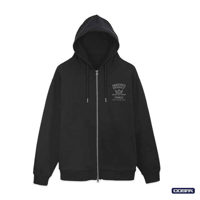 ジオン公国突撃機動軍ジップパーカー_ブラック