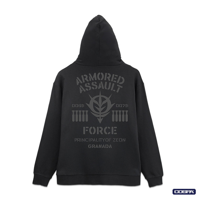 ジオン公国突撃機動軍ジップパーカー_ブラック