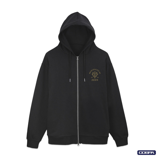 ジオン公国軍ジップパーカーVer3_ブラック