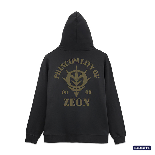 ジオン公国軍ジップパーカーVer3_ブラック