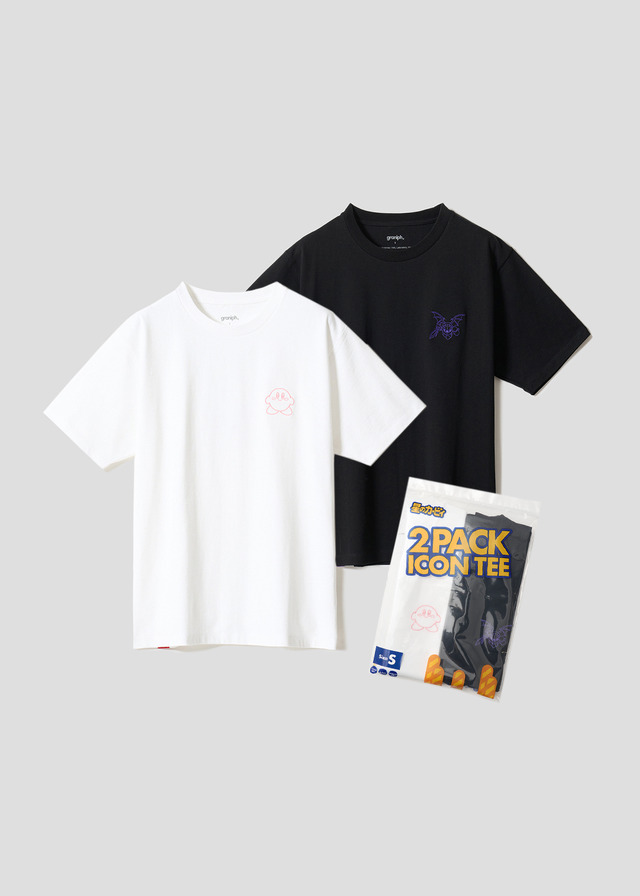 『星のカービィ』×グラニフ　「カービィ＆メタナイト｜2パックアイコンTシャツ」