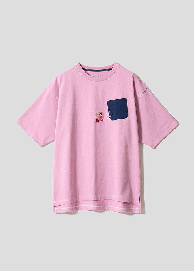 『星のカービィ』×グラニフ　「ポケットをすいこみ！？｜ビッグシルエットTシャツ」