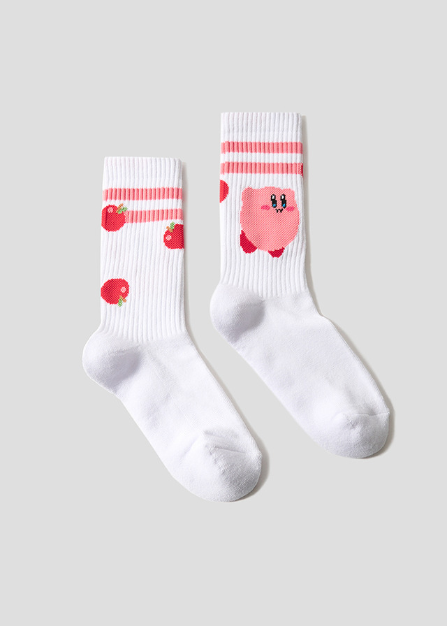 『星のカービィ』×グラニフ　「りんごとカービィ｜ロングソックス」