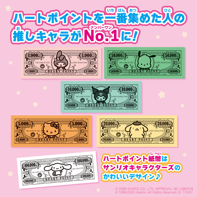 サンリオ × 推し活 × 人生ゲーム 「サンリオキャラクターズ　人生ゲーム」　