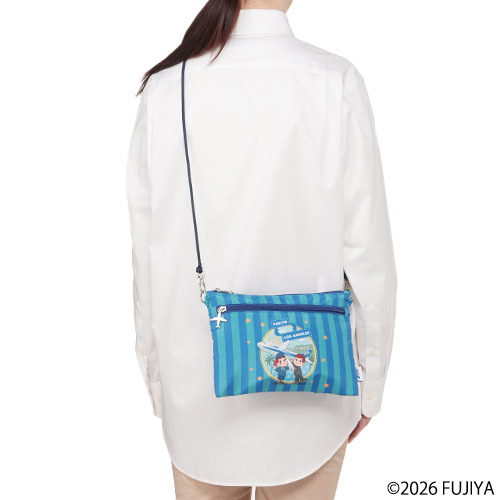 ＜ANAオリジナル＞PEKO for ANA　ポーチ（ショルダー付き）（LA)