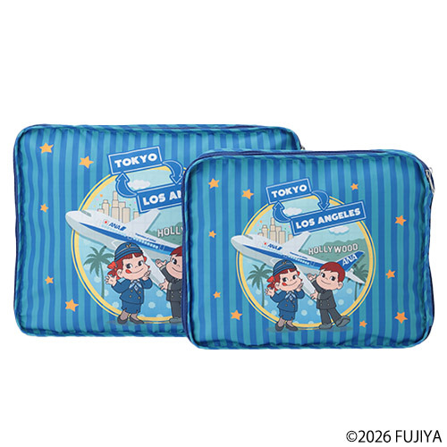 ＜ANAオリジナル＞PEKO for ANA　圧縮ポーチセット（LA)