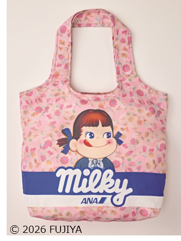 ＜ANA オリジナル＞PEKO for ANA milky パッカブルエコバッグ