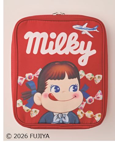 ＜ANA オリジナル＞PEKO for ANA milky 仕切りポーチ