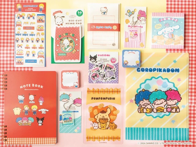 「サンリオキャラクターズ おやつパーティー」商品ラインナップ