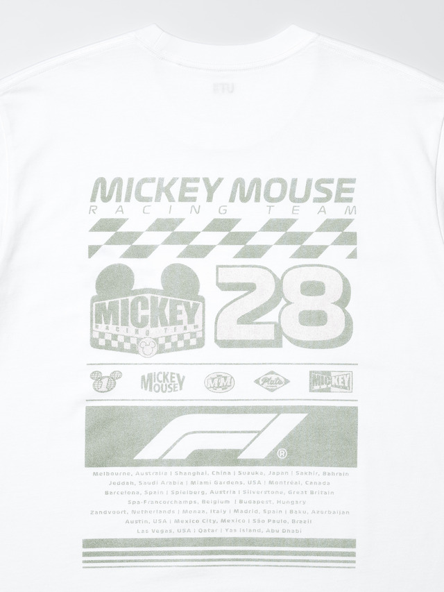 「Disney x Formula 1 UT」MEN　カラー： 00 WHITE　BACK