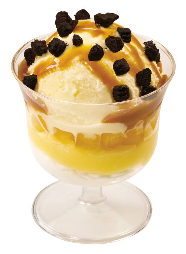 音駒高校のキャラメルアップルパフェ 430 円