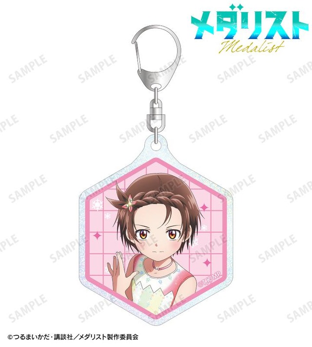 グリッターアクリルキーホルダー