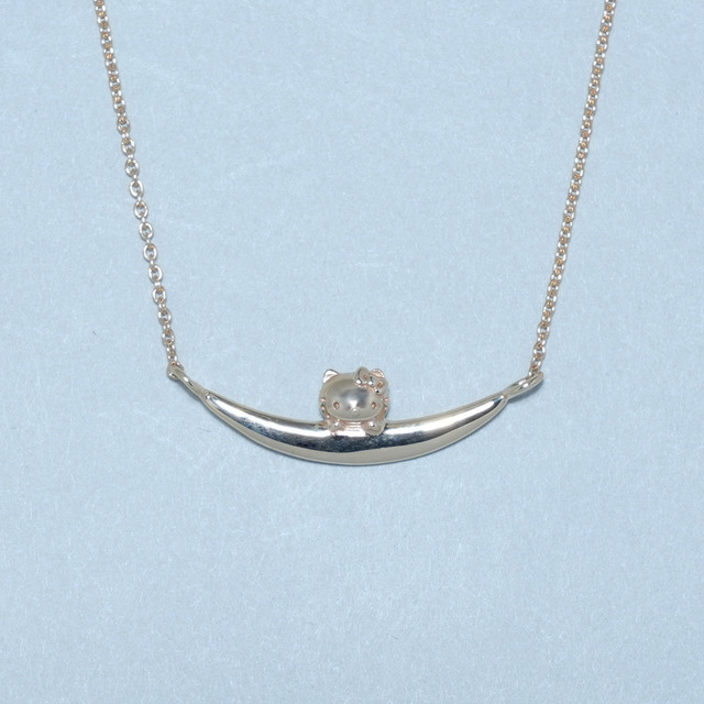 10K HELLO KITTY Moon Luckネックレス