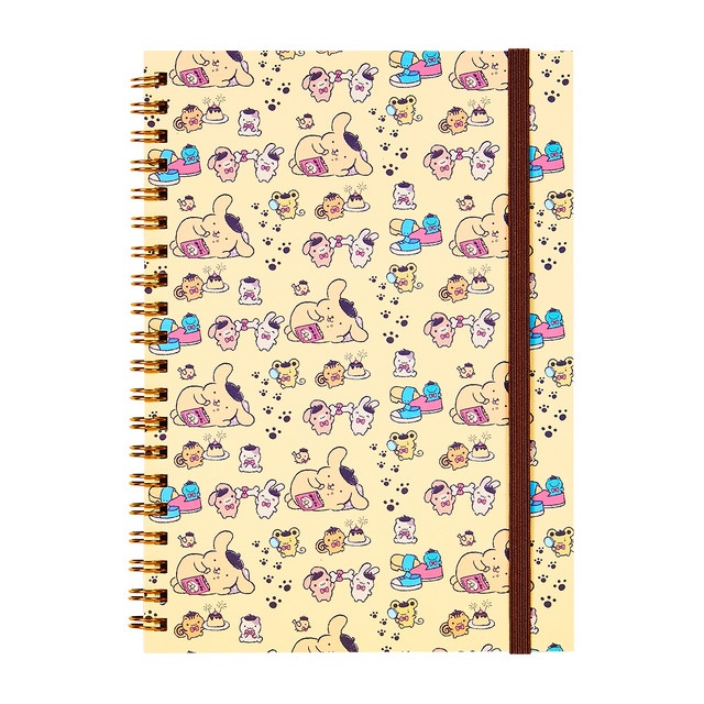 ポムポムプリン30周年記念グッズ「POMPOMPURIN 30th Anniversary リングノート（総柄）」