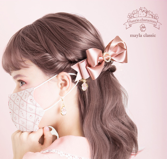 「サンリオキャラクターズ・ヘアオブジェ マスクリーフ」マイメロディ[MM]