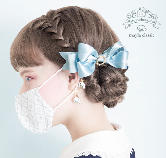 「サンリオキャラクターズ・ヘアオブジェ マスクリーフ」シナモロール[CR]