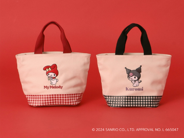 「grove」『マイメロディ』＆『クロミ』_ギンガムミニトートバッグ