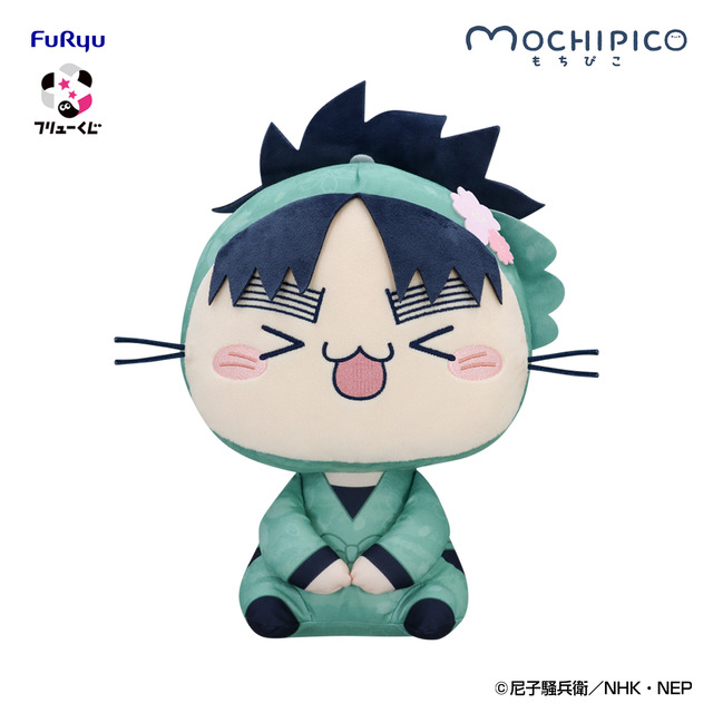 「フリューくじ　忍たま乱太郎　ふんわり桜もちぴこの段」もちぴこBIGぬいぐるみ 七松小平太 賞