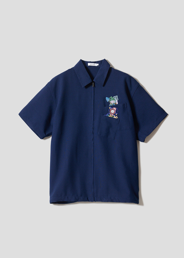 『遊☆戯☆王デュエルモンスターズ』×グラニフ　「城之内の戦略｜ジップ半袖シャツ」