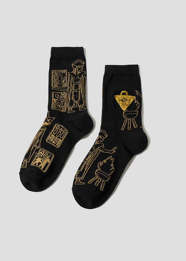 『遊☆戯☆王デュエルモンスターズ』×グラニフ　「失われた王の記憶石版｜ミドルソックス」