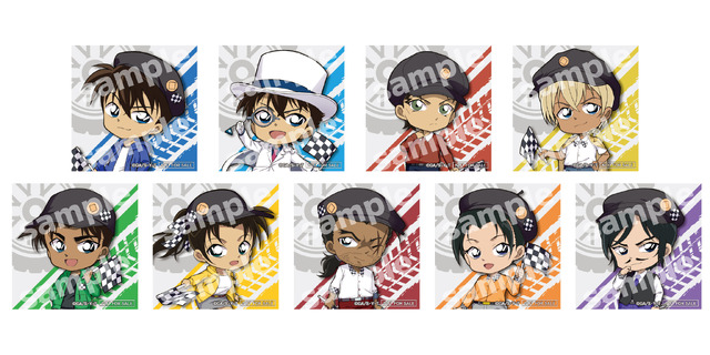 『名探偵コナン』特製ステッカー　チェッカーフラッグ（2）　全9種