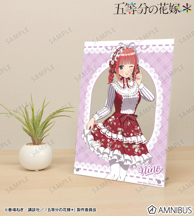 TVスペシャルアニメ『五等分の花嫁＊』描き下ろし 中野二乃 ショートケーキイメージコーデver. A4アクリルパネル　使用イメージ