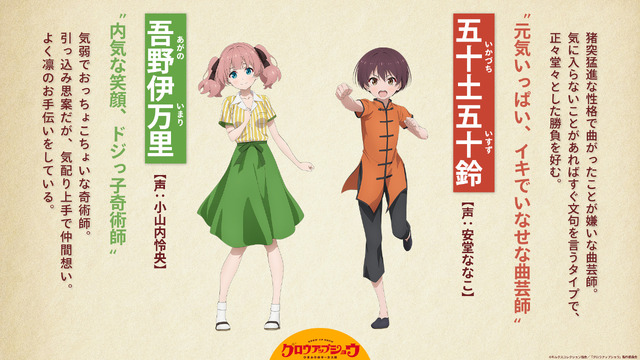 『グロウアップショウ ～ひまわりのサーカス団～』キャラクターデザイン