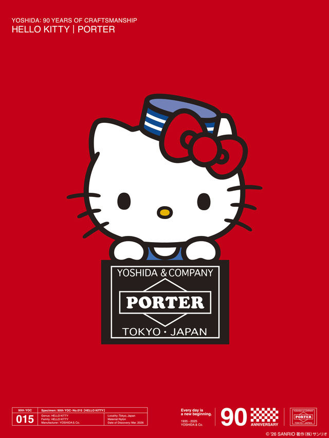 YOSHIDA & Co. 90th Anniversary Project 015「HELLO KITTY × PORTER」