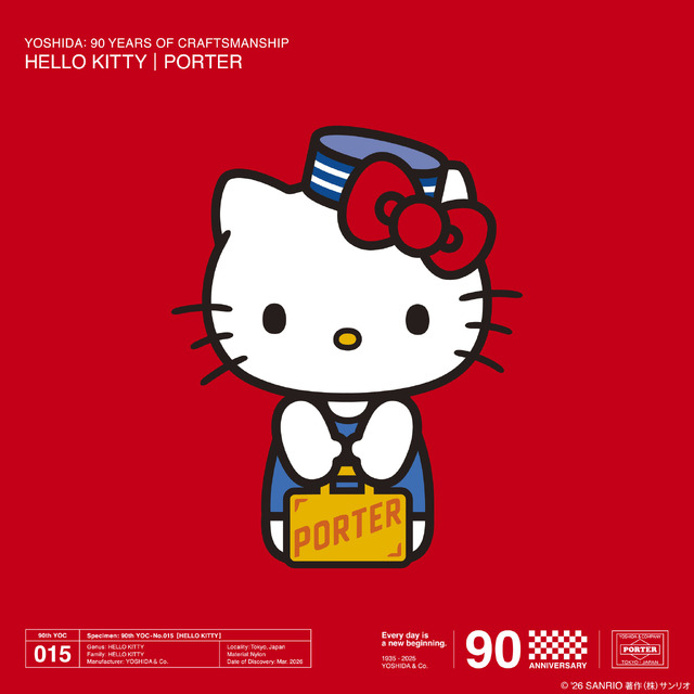 YOSHIDA & Co. 90th Anniversary Project 015「HELLO KITTY × PORTER」
