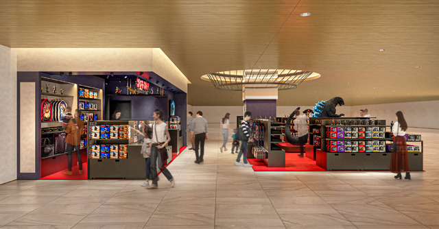 「ゴジラ・ストア Hakata」店内パース