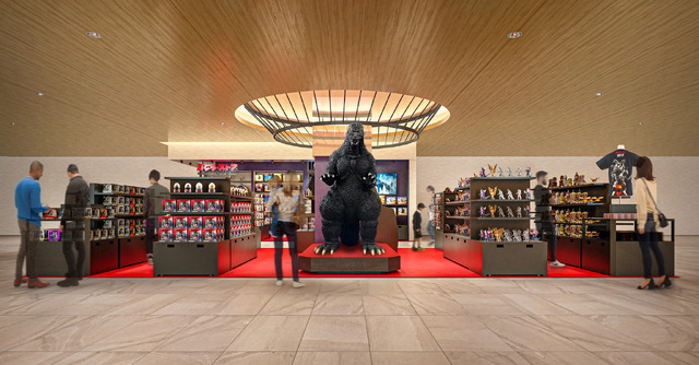 「ゴジラ・ストア Hakata」店内パース