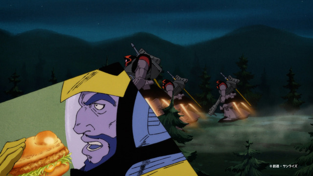 チキンタツタ「機動戦士ガンダム 無敵のバーガー」篇