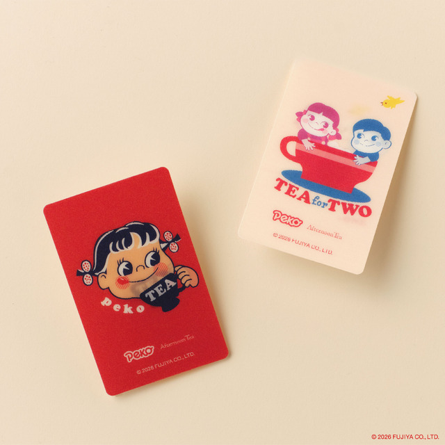 peko ×Afternoon Tea「ステッカー」全2種