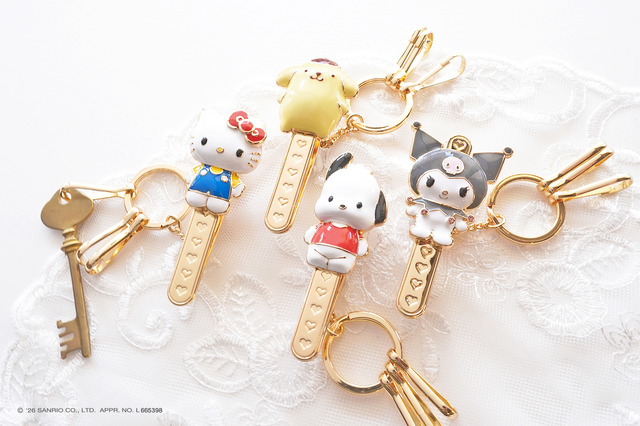 おとなのサンリオ「バッグキークリップ サンリオキャラクターズ」全4種　使用イメージ