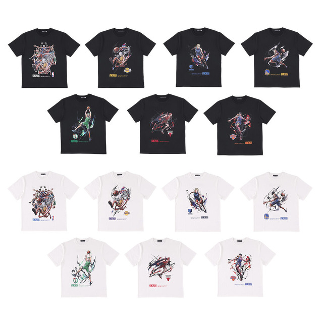 「ONE PIECE × NBA T-Shirts (全7柄 各2色)」