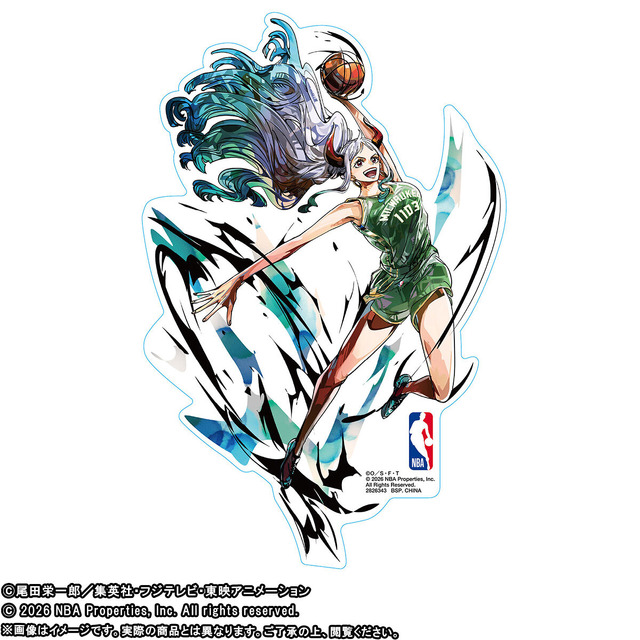 「ONE PIECE × NBA STICKER」