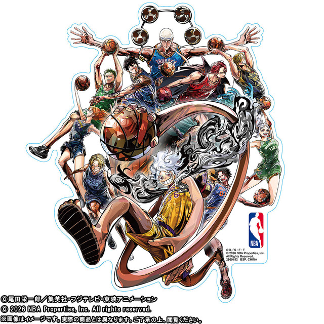 「ONE PIECE × NBA STICKER」