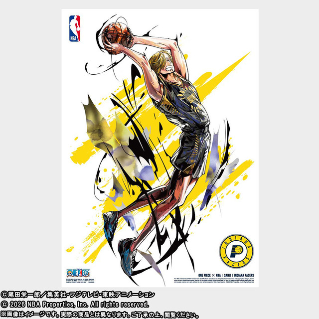 「ONE PIECE × NBA MINI POSTER SET」