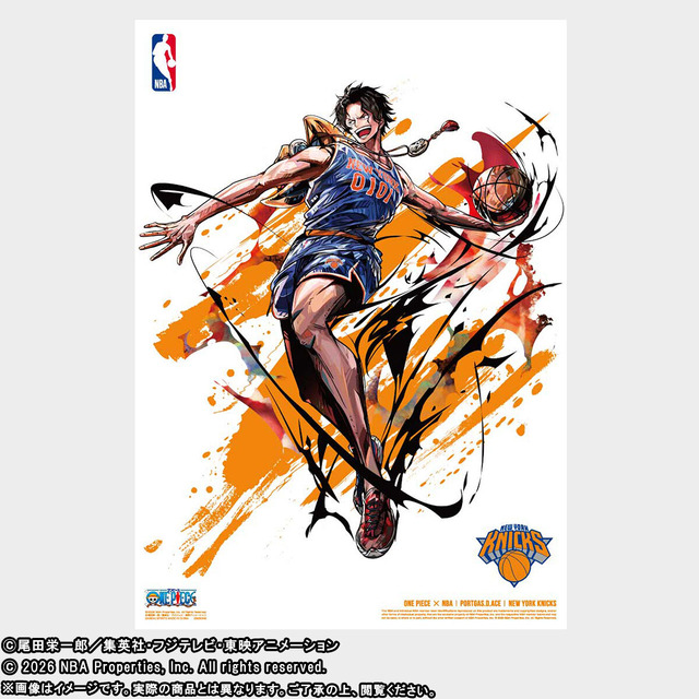 「ONE PIECE × NBA MINI POSTER SET」