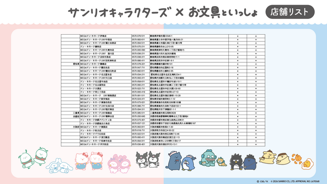「お文具といっしょ」×サンリオコラボ