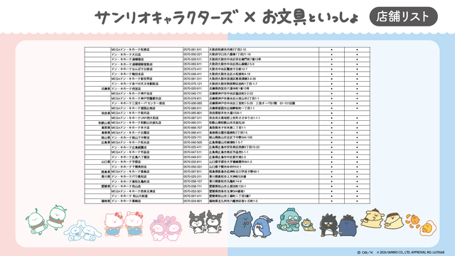 「お文具といっしょ」×サンリオコラボ