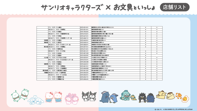 「お文具といっしょ」×サンリオコラボ