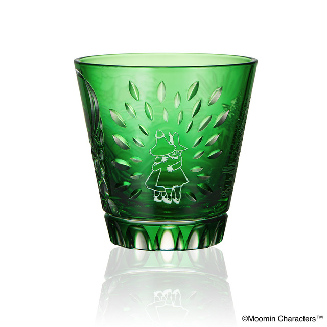 MOOMIN 江戸切子グラス（スナフキンとヨクサル）
