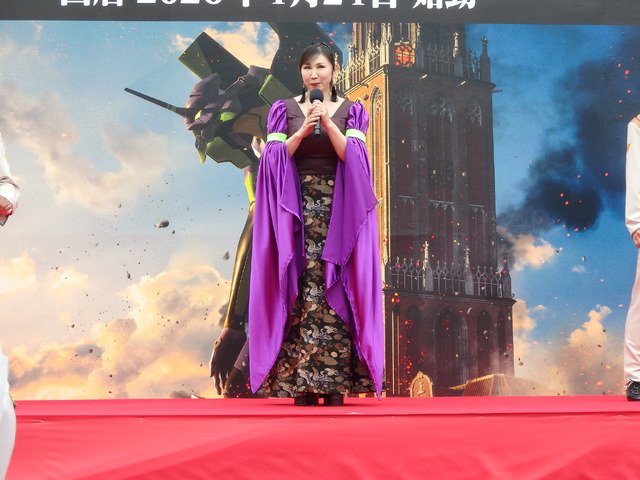 「エヴァンゲリオン・ザ・ライド -8K-」オープニングセレモニーの様子