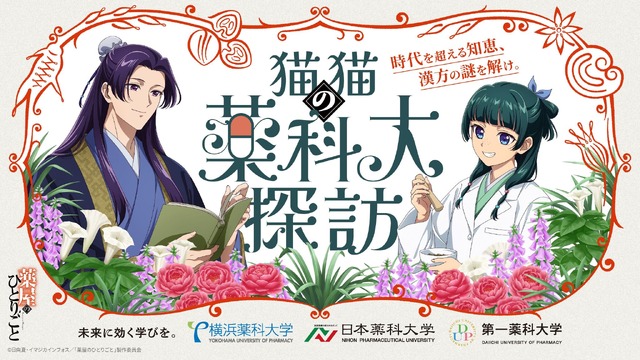 「猫猫（マオマオ）の薬科大探訪」キービジュアル