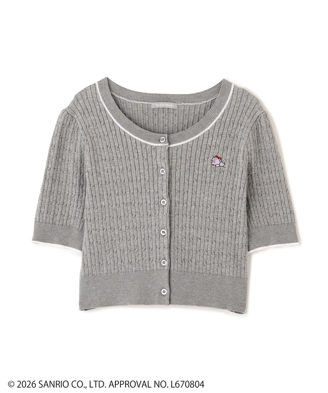 タイニーチャムミニケーブルカーデトップス