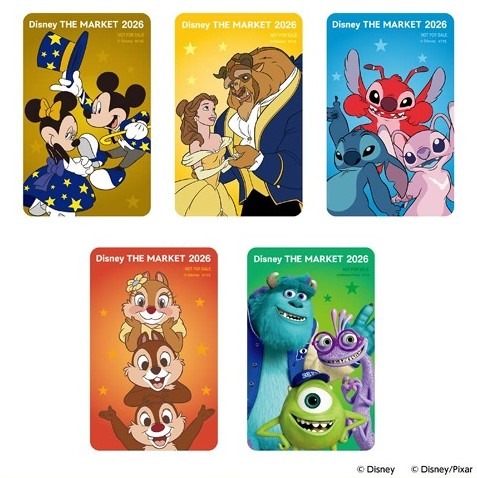 阪急うめだ本店「Disney THE MARKET 2026」購入特典の限定2層式カード（全5種）